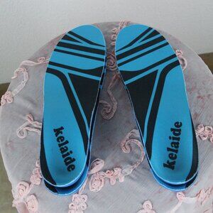 Bundle, Set of 2 Kelaide Insoles, 10.25 in Long, Blue and Black, NEW